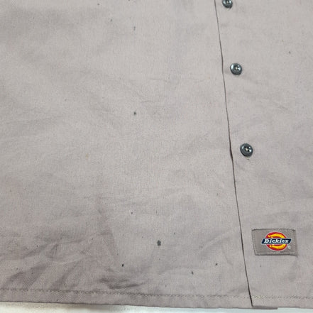 Chemise Dickies 2XL Crème Manches courtes 2 Poches Workwear Poche Stylo