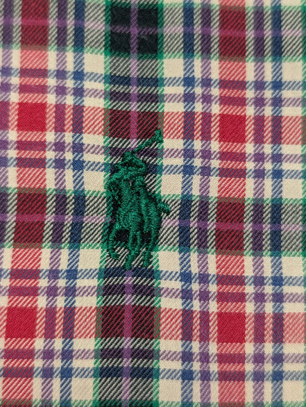 CHEMISE Ralph Lauren homme XL Classic Tartan ROUGE VERT Noël 🎄