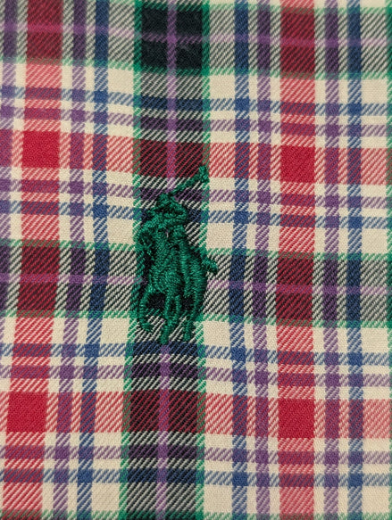 CHEMISE Ralph Lauren homme XL Classic Tartan ROUGE VERT Noël 🎄