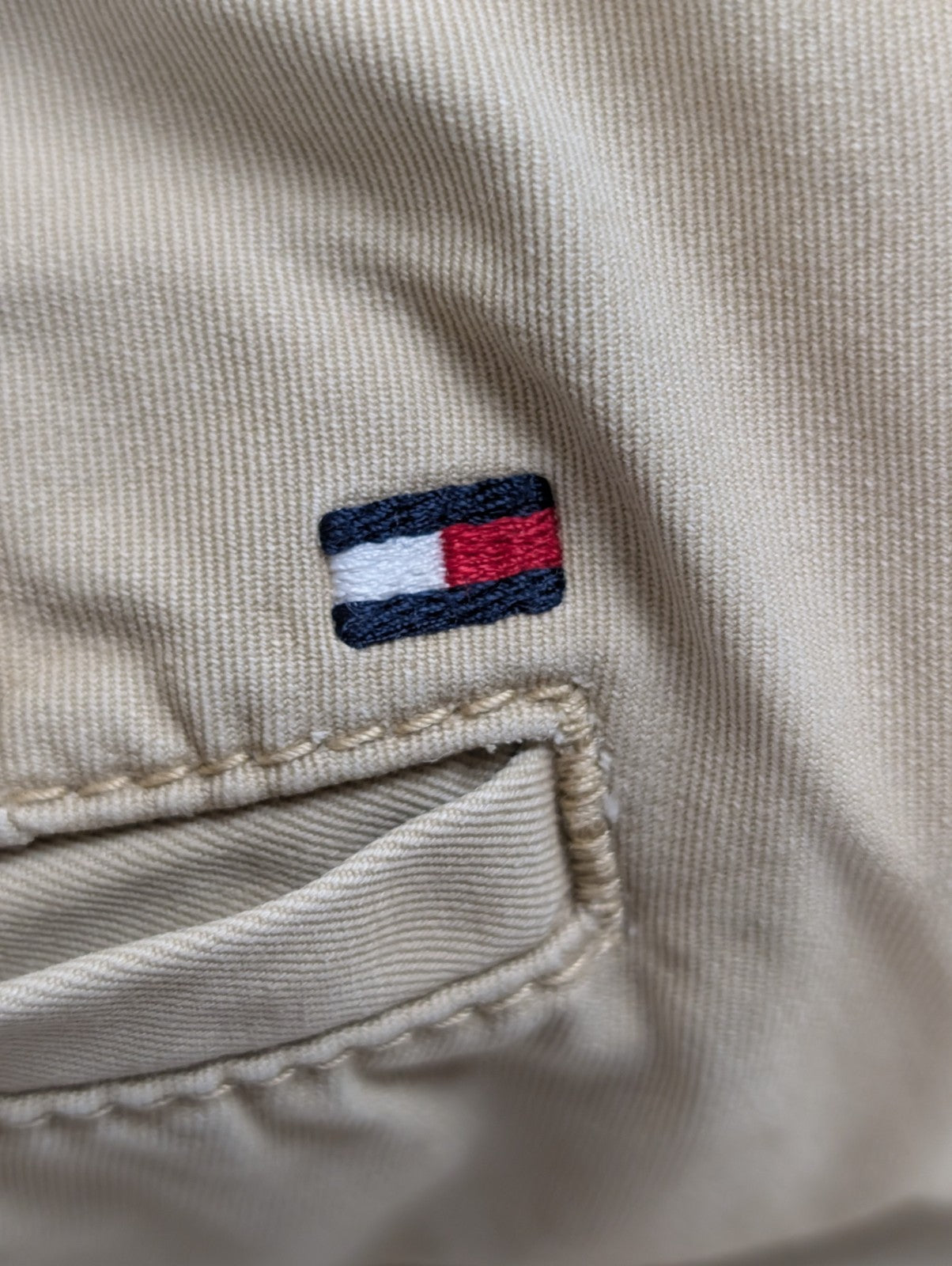 Pantalon Chino TOMMY HILFIGER Beige 👞 Coupe Cropped / Courte Taille W36 (L25)