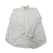Chemise CHAPS blanche à rayures grises taille L #152e