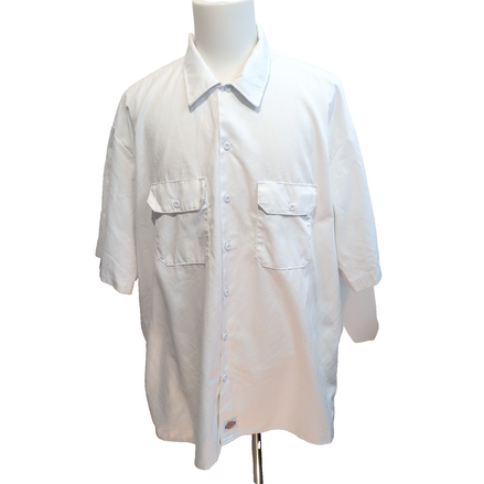 Chemise Dickies 3XL Blanc Workwear Manches Courtes 2 Poches Logo