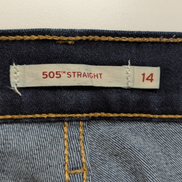 Jean Levi's 505 Femme Bleu Coupe Droite Ultra Stretch W32 L32 Classique
