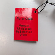 Lunettes de soleil Y2K Natur Optik Germany Métal Noir Brillant Branches fines