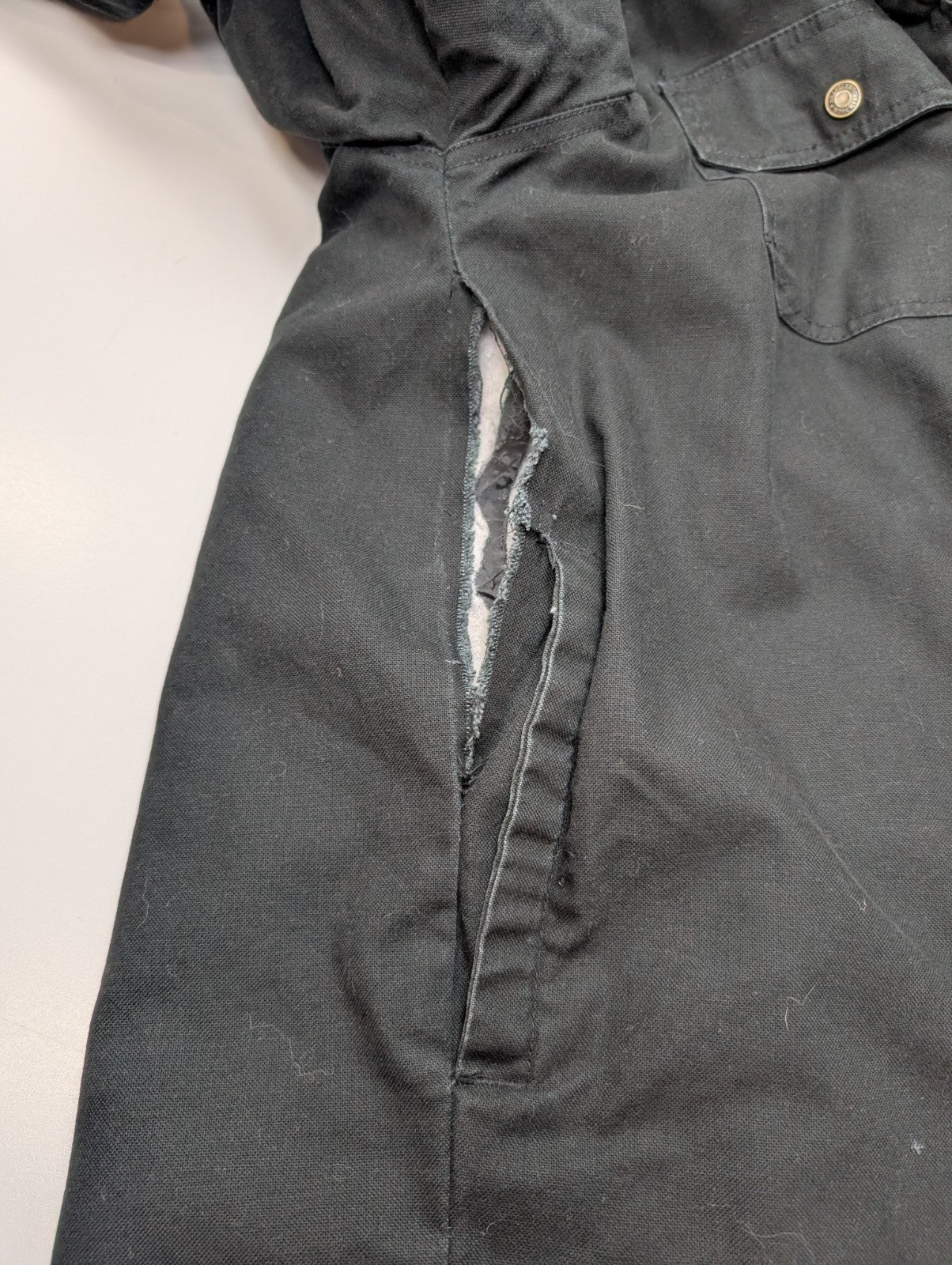 Blouson Wrangler Workwear XL 46/48 Veste Matelassée Chaude Capuche Noir