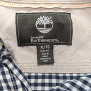 Chemise Timberland bleue et blanche à carreaux taille XL #41e