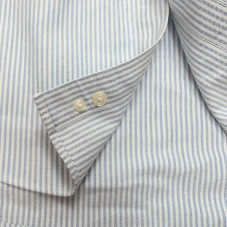 Chemise L.L. Bean bleue à rayures manches longues taille XL
