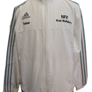 Veste Adidas Trainer Blanche Taille XL (Coupe large - Mesures réelles)