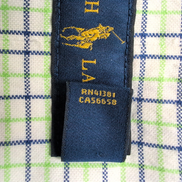 Chemise Ralph Lauren S Vert Bleu Blanc Carreaux Shirt Button Down Logo Marron