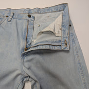 Jean Wrangler Homme Vintage Bleu W34 L32 Denim Robuste Épais Taille Élastique