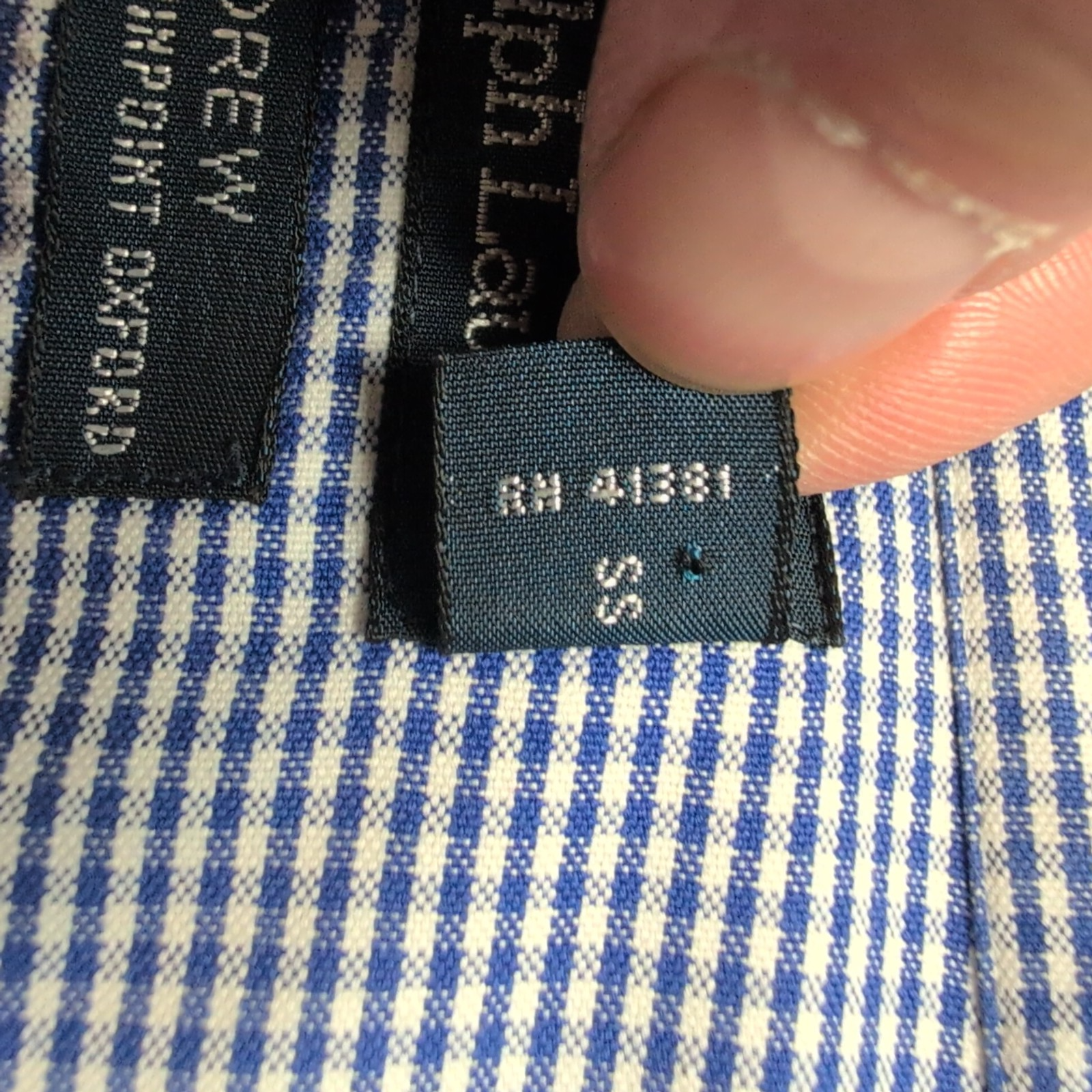 Chemise Polo Ralph Lauren Andrew XXL Bleu Carreaux Manches Courtes