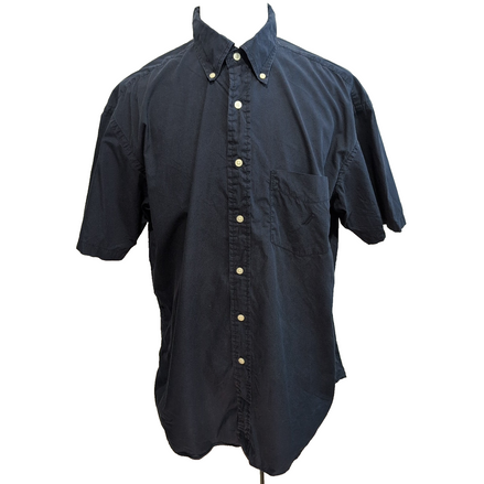 Chemise Nautica XL Bleu Marine 100% Coton Manches Courtes
