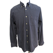 Chemise TOMMY HILFIGER Bleu Marine à Motifs avec Poche Manches Longues T.M