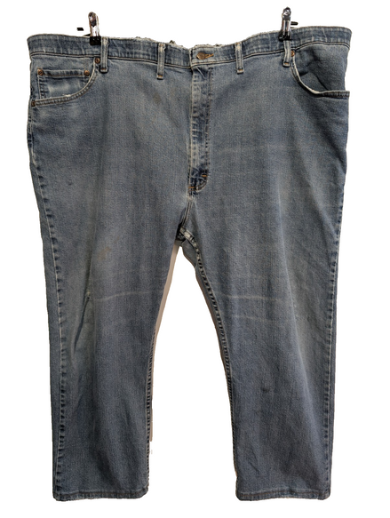 Jean Wrangler Homme Vintage Bleu Stretch Grande Taille W48 L30 Confort Élastique