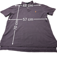 Polo manches courtes Polo Ralph Lauren XL violet logo orange Custom Fit