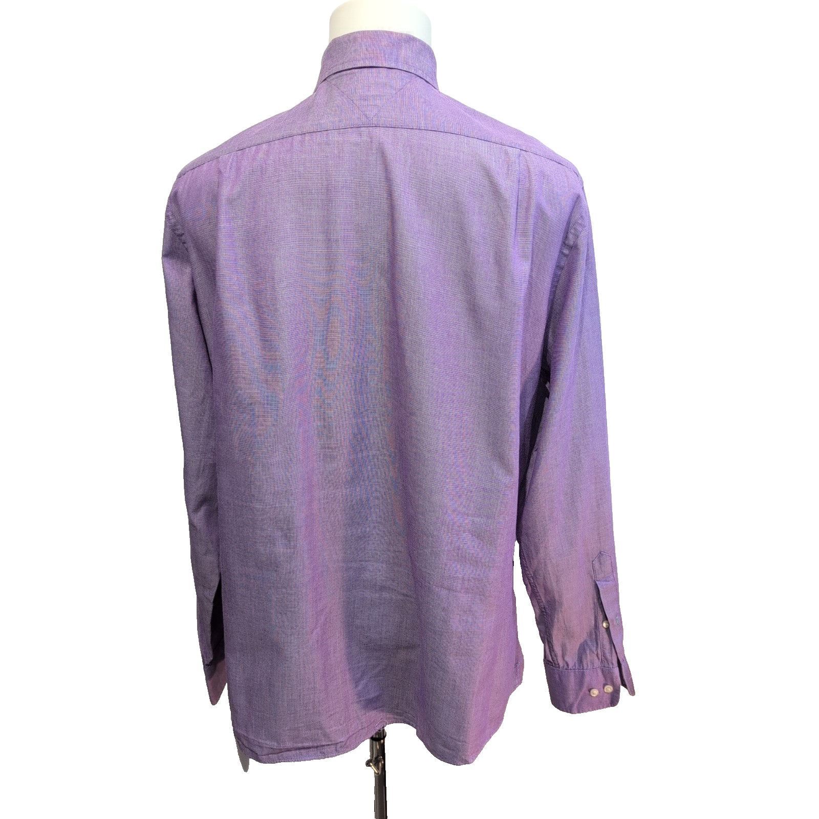 Chemise Tommy Hilfiger Violette Manches Longues 1 Poche - Taille L/XL