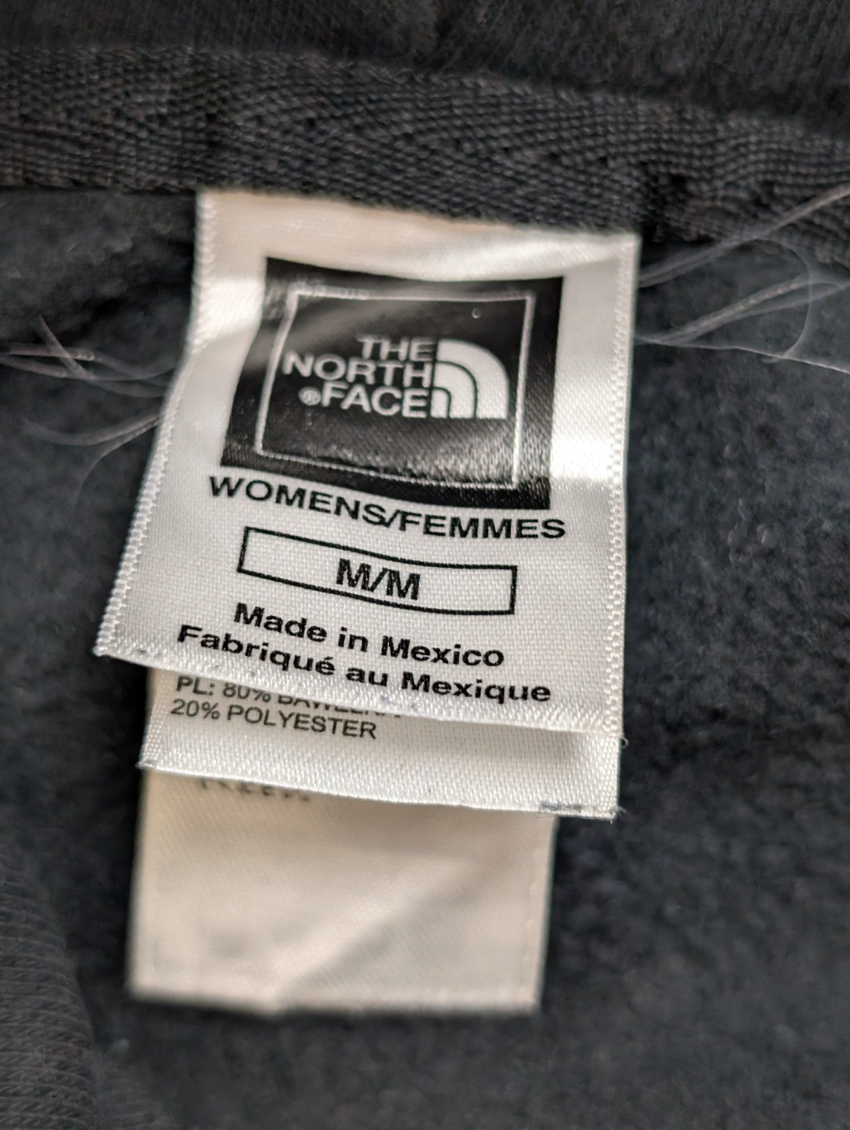 The North Face Sweat à Capuche Noir - Grand Logo Or Brillant - Taille M Femme