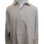 Chemise Polo Ralph Lauren Shirt XXL Carreaux Jaune Noir Col Classique Sans Logo