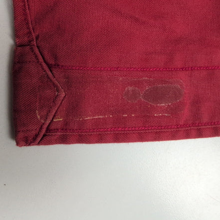 Chemise Ralph Lauren L/XL Rouge Unie Vintage Logo Gris Button Down Shirt