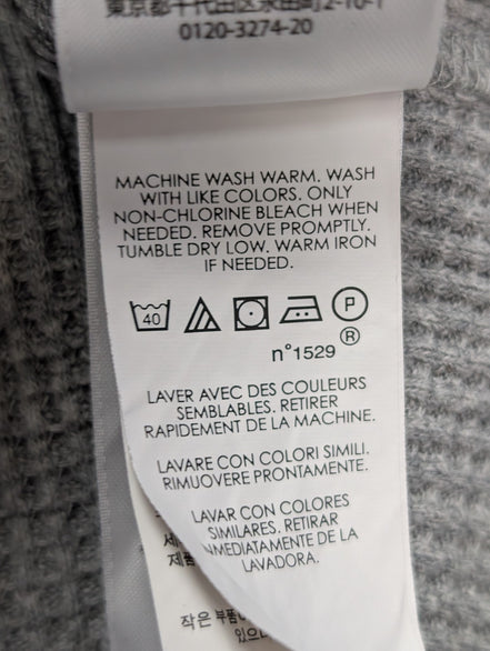 Sweat à capuche Polo Ralph Lauren M gris chiné logo noir coton hoodie