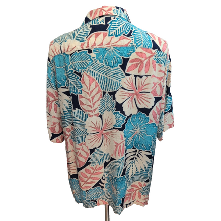 Chemise Hawaïenne Moda Campia Taille XL Floral 100% Rayonne Manches courtes