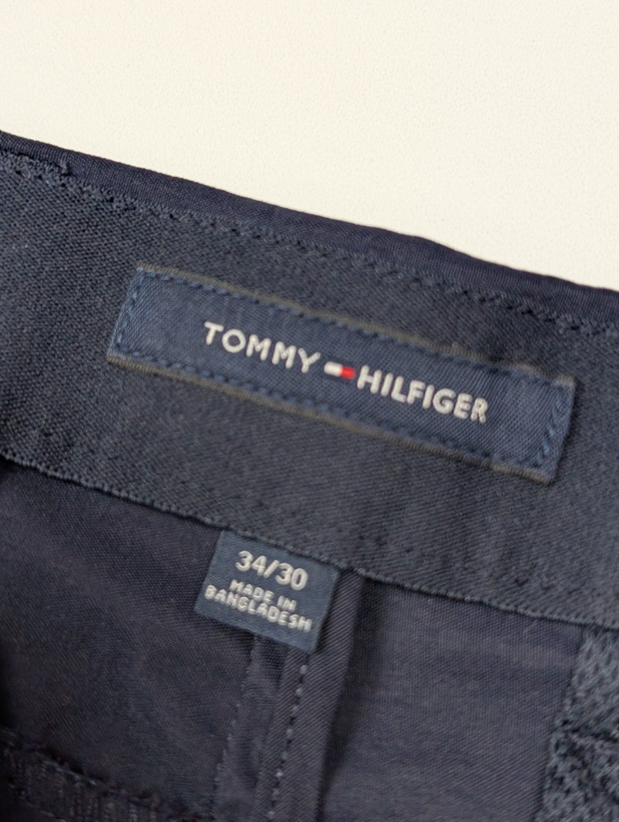 Pantalon de costume stretch Tommy Hilfiger bleu marine taille W34xL30 FR44