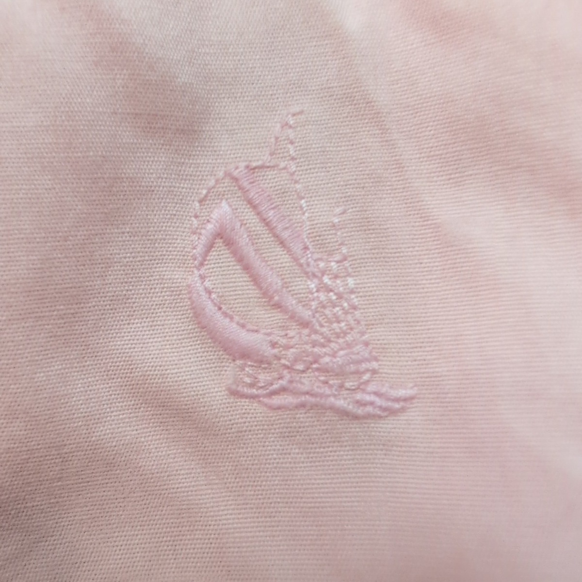Chemise Nautica L Rose Pâle Half Sleeve 100% Coton Logo Brodé Poche