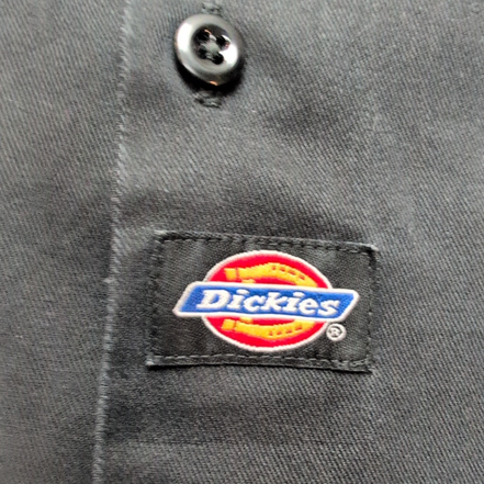 Chemise Dickies XL Noir Manches Courtes Workwear 2 Poches Polyester coton