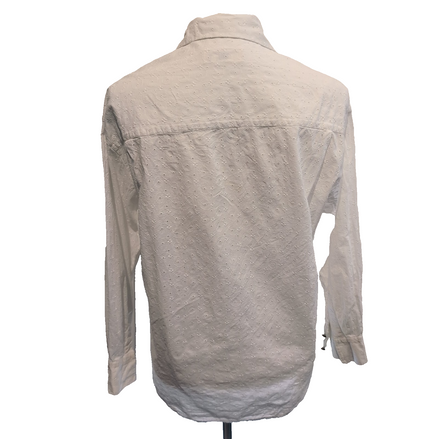 Chemise Femme Romazzino Paris Taille M 2 Blanche Dentelle Fleurie Made in France