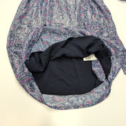 Robe La Redoute 34 Cache-Cœur Bleu Rose Paisley Brillante Neuve