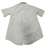 Chemise L.L. Bean à rayures vertes manches courtes taille M #112e