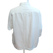 Chemise Cubavera Panama Cuba XXL Ramie Viscose 4 Poches Blanc manches courtes
