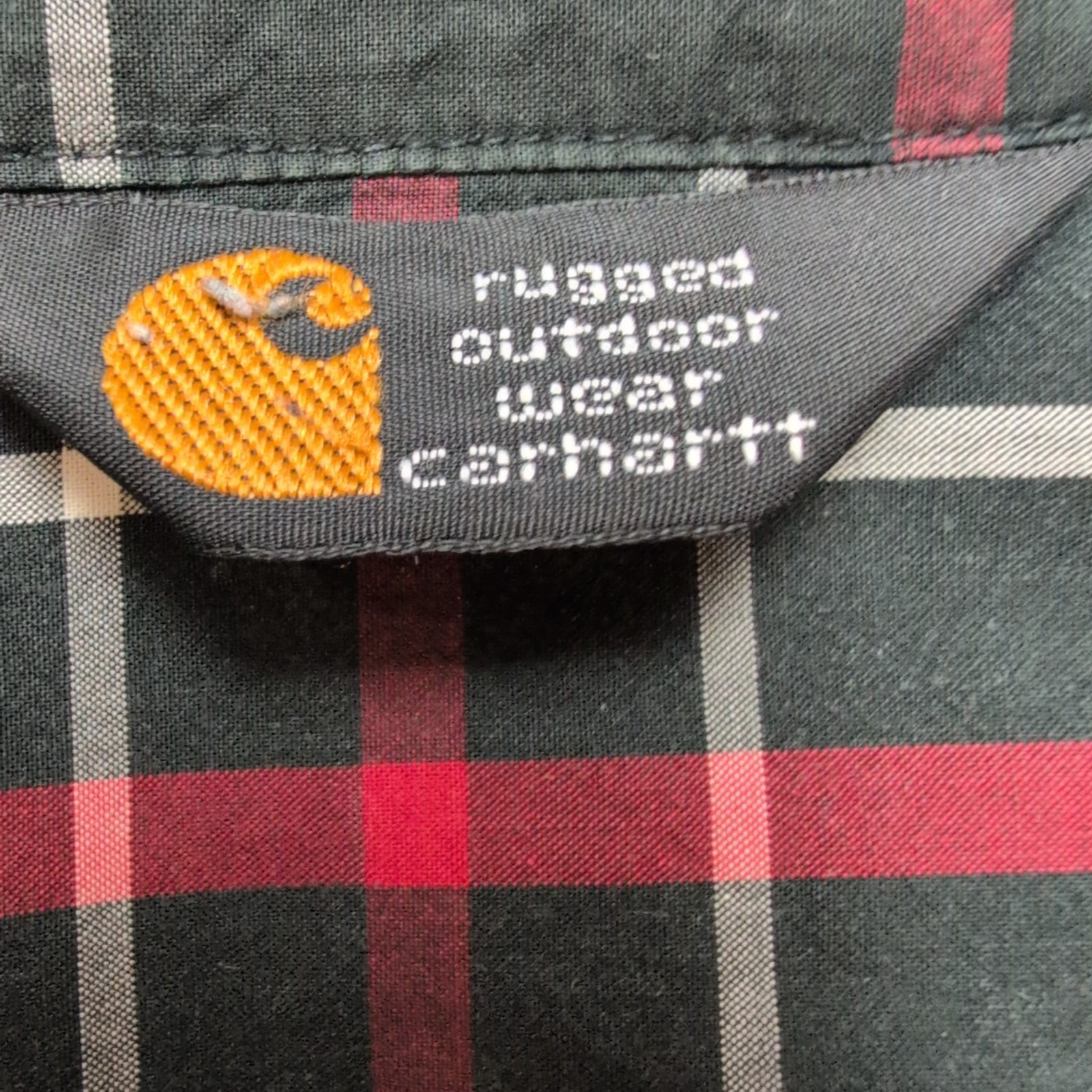 Chemise Carhartt Manches Courtes Rouge et Noir à carreaux - Taille XL
