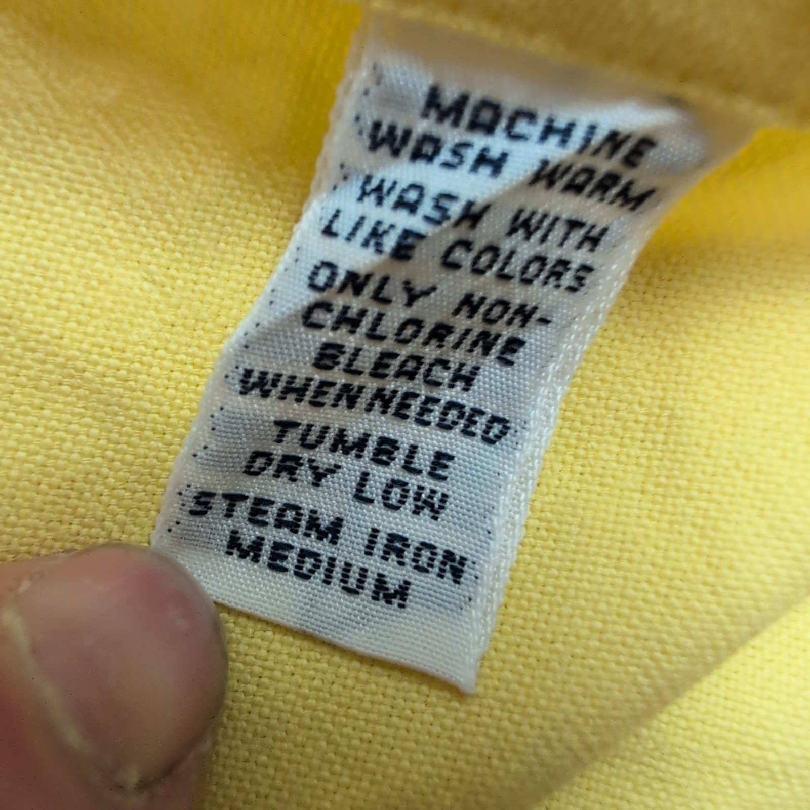 Chemise Ralph Lauren Classic Fit L Jaune Logo Bleu Clair Coton manches longues