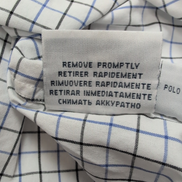 Chemise Polo Ralph Lauren XL Custom Fit Carreaux Bleu Noir Logo Coton