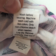 Robe d'été Fleurie Rose Blanche Rayonne Bretelles Réglables S/M