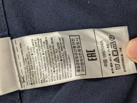 Chemise GAP bleu marine à motifs manches longues homme taille L