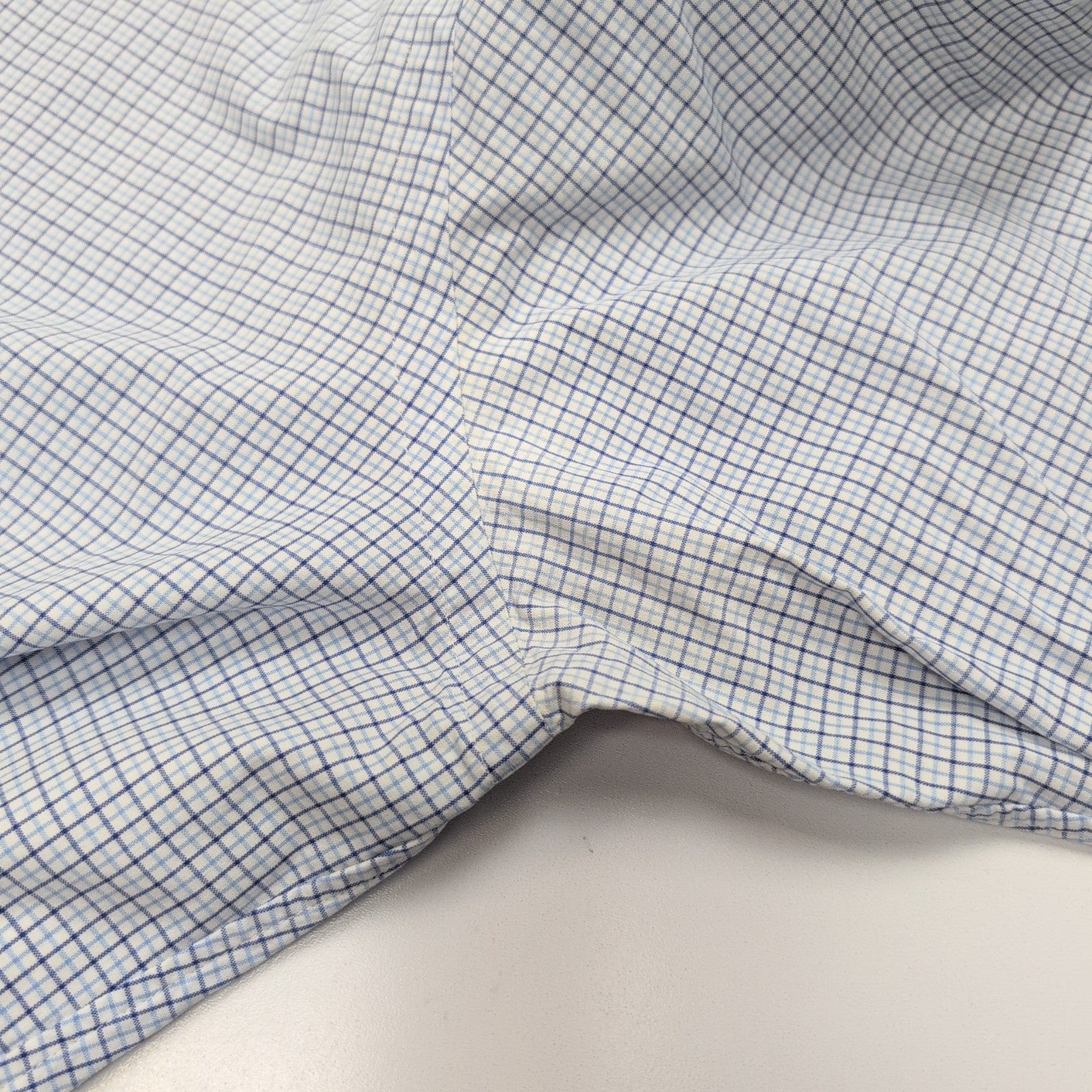 Chemise Ralph Lauren XL LT Bleue Carreaux Classic Fit Shirt Button Down Coton