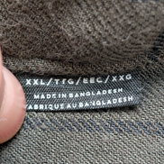 Chemise LEVI'S Commuter Flanelle Kaki & Noir Manches Longues - Taille XXL