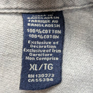 CHEMISE WRANGLER VINTAGE XL Grise Coton POCHE STYLO Workwear Ample homme