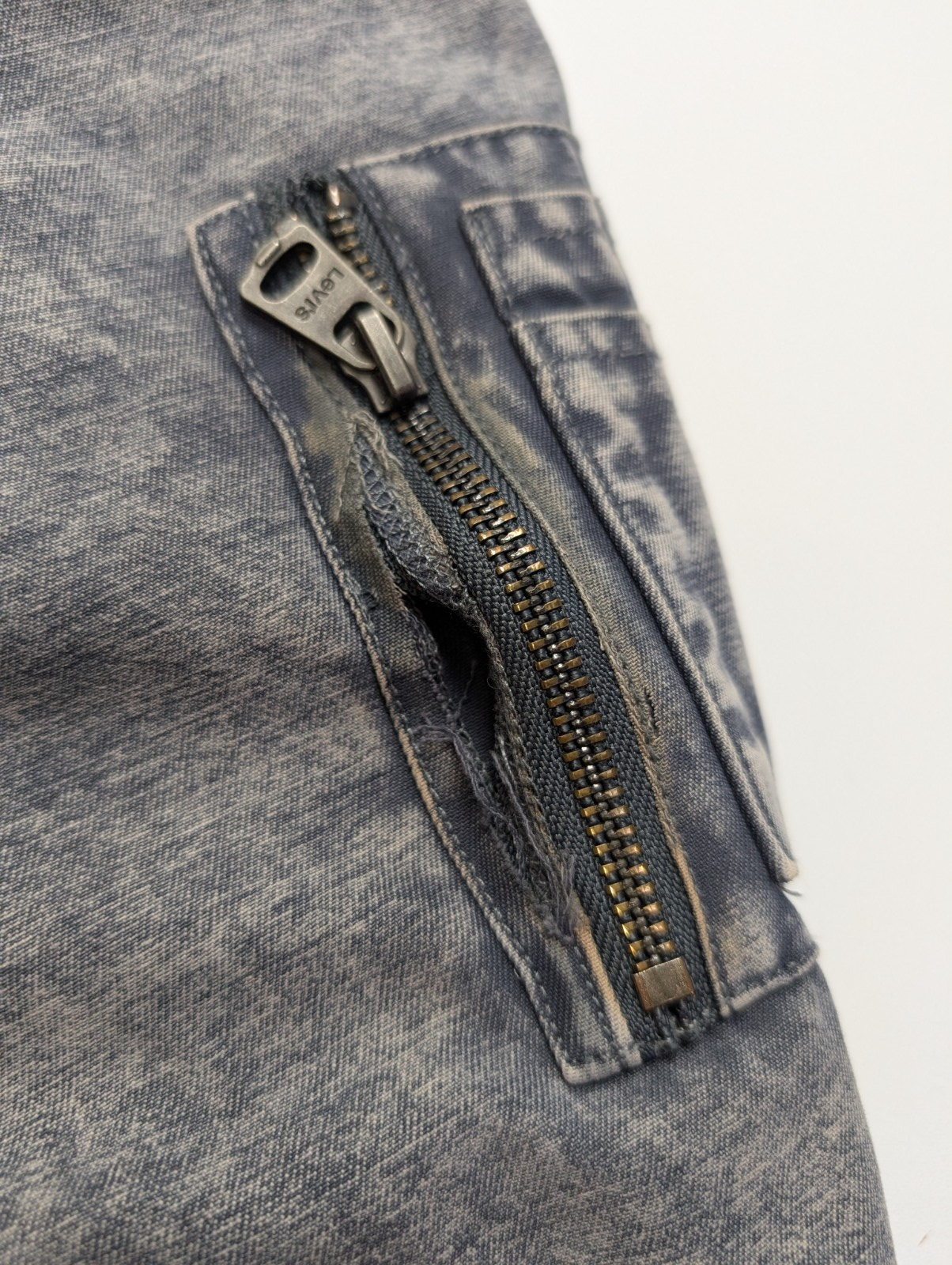 Levi's Vintage Blouson Bomber Coton Effet Jean Délavé M TBE | 293BSR