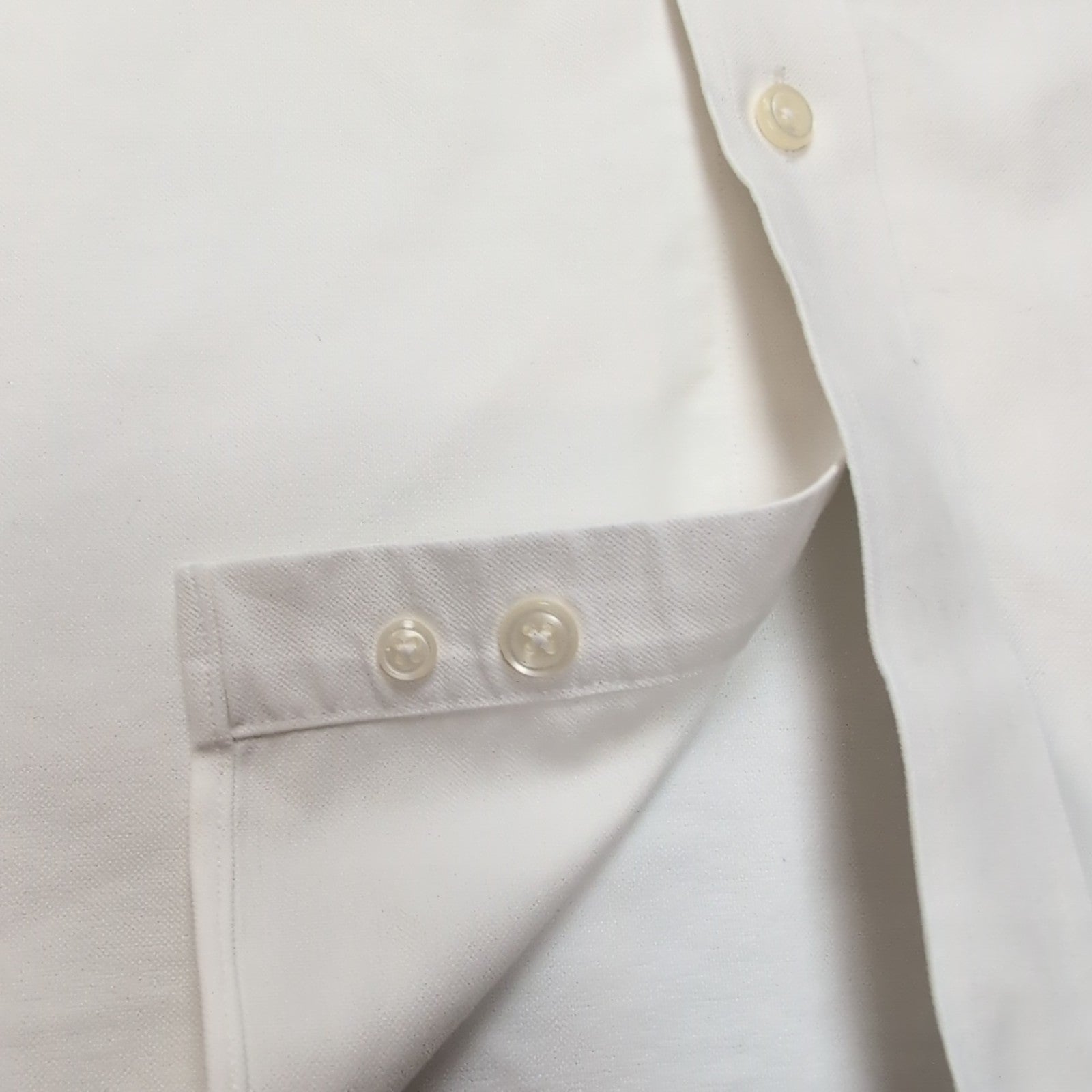 Chemise L.L. BEAN Homme L Blanche Manches Longues Wrinkle Resistant