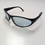 Lunettes de soleil Kakiko Y2K branche large noir mat miroir 🌪️