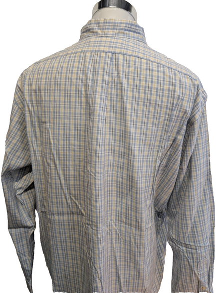 Chemise Polo Ralph Lauren Shirt Yarmouth XL XXL Pinpoint Oxford Jaune Bleu 