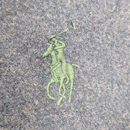 Écharpe Polo Ralph Lauren Bleu Marine 100% Coton Logo Poney Vert