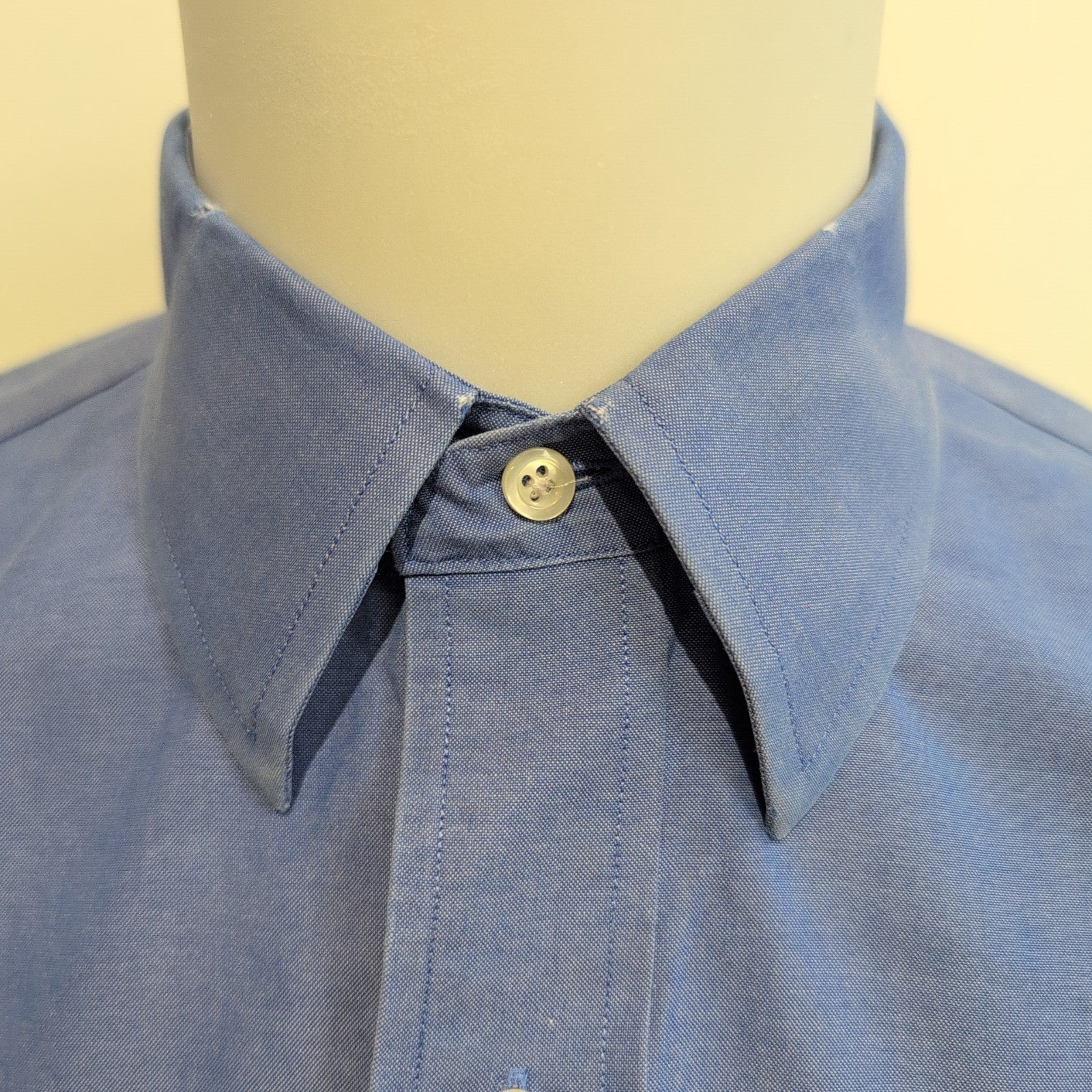 Chemise Brooks Brothers Milano L Bleu Supima Coton Manches Longues