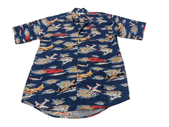 Chemise hawaïenne Yo Wear USA Made in Jamaica manches courtes taille M #658 hawa