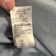 Chemise Eddie Bauer L Bleu Micro Carreaux Poche Homme Boutons Gravés longues mch