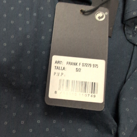 Chemise FYORD Black Label 9 S Slim Fit bleu marine motifs neuve étiquette