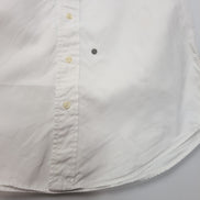 Chemise Ralph Lauren Taille S Blanc Uni 100% Coton Logo Bleu Marine